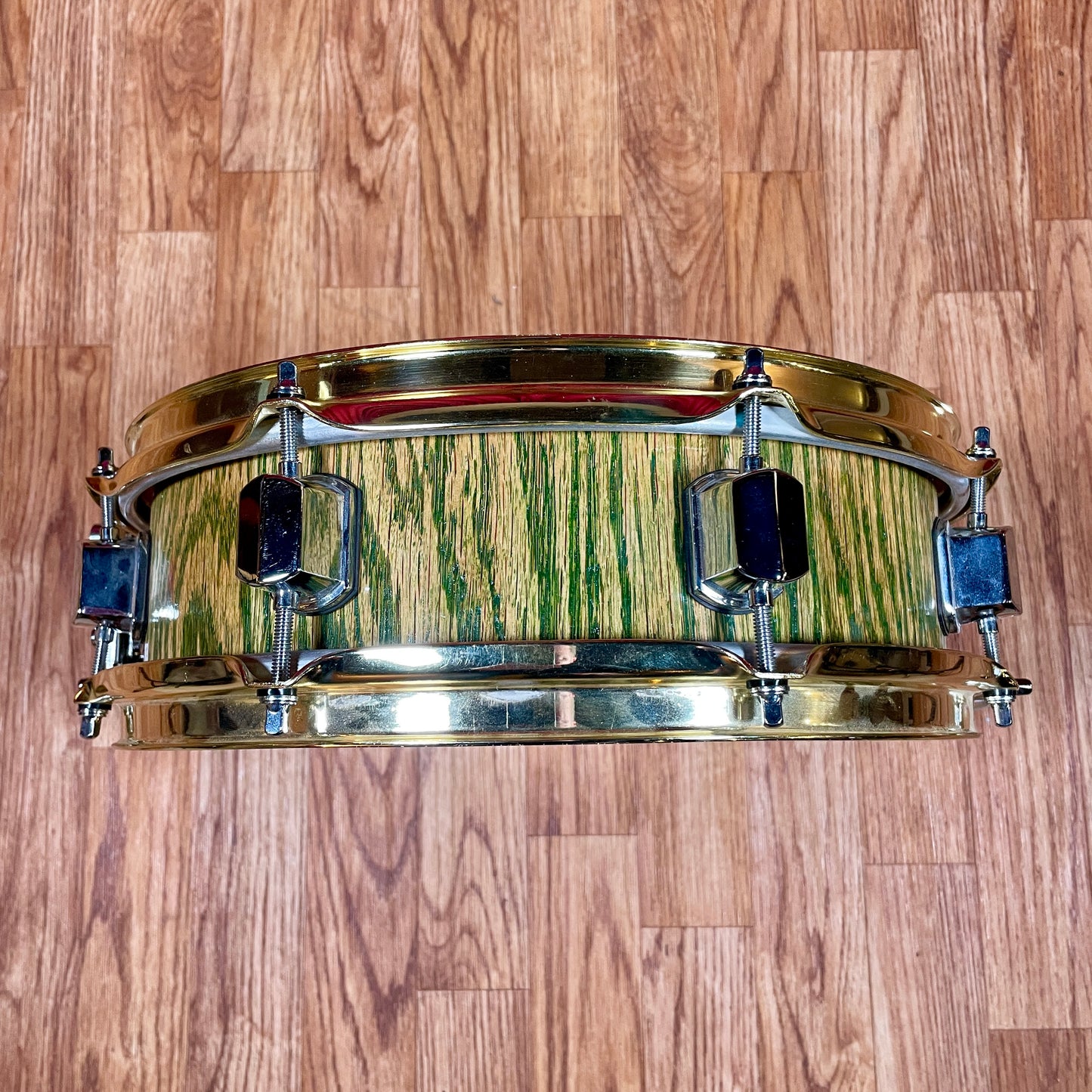 Wood Drum Custom 4x13 Oak Stave Shell Snare Drum