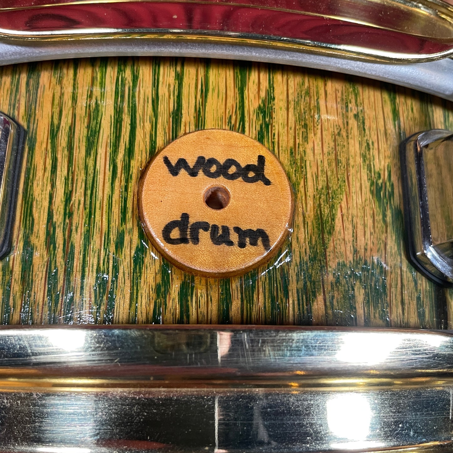 Wood Drum Custom 4x13 Oak Stave Shell Snare Drum