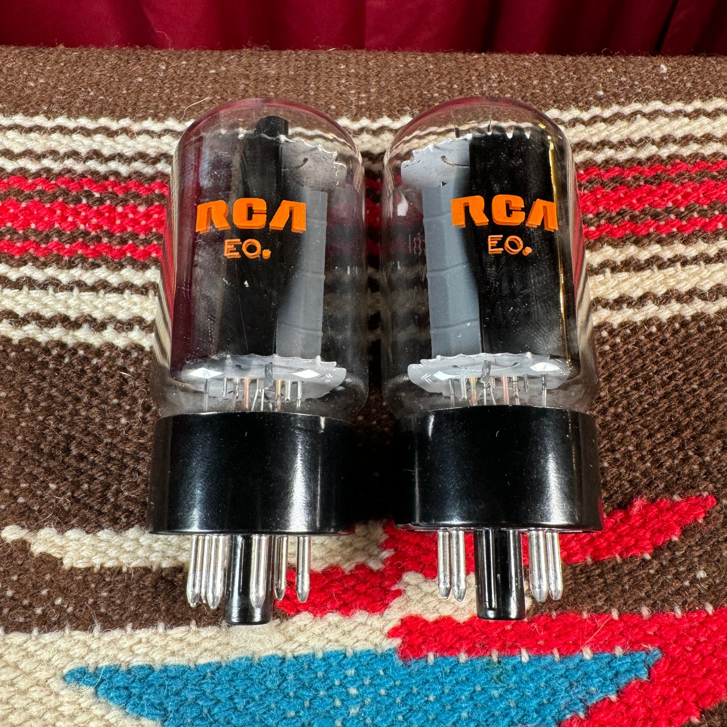 Vintage RCA 7581A Power Tubes Duet Set of 2 Made in USA #165