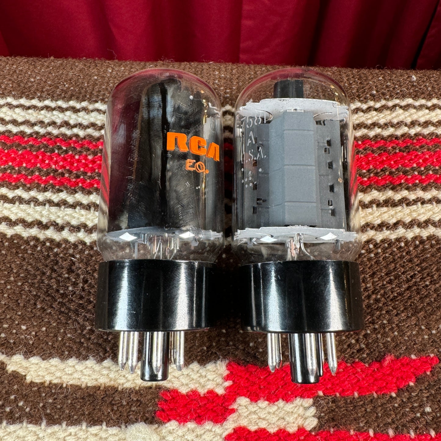 Vintage RCA 7581A Power Tubes Duet Set of 2 Made in USA #165