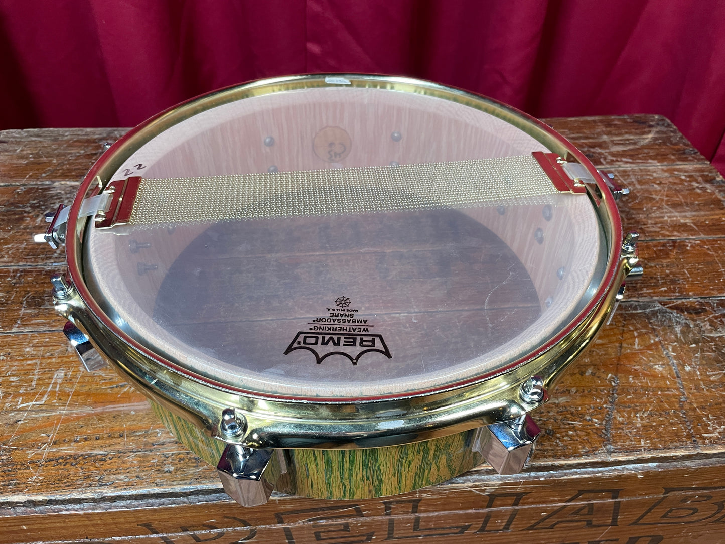 Wood Drum Custom 4x13 Oak Stave Shell Snare Drum