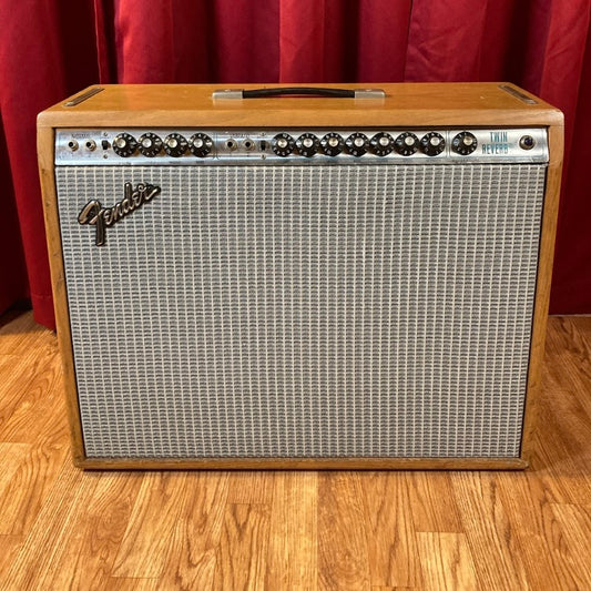 1970s Fender Silverface Twin Reverb Combo Amplifier Modded