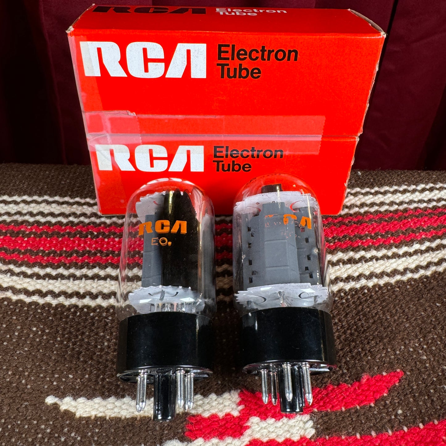 Vintage RCA 7581A Power Tubes Duet Set of 2 Made in USA #173