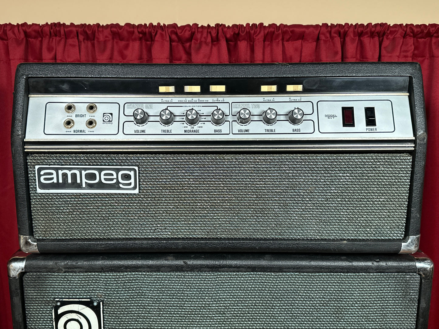 1976 Ampeg SVT 300 Watt Amplifier Head & 8x10 Cabinet