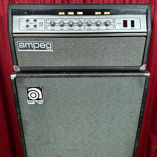 1976 Ampeg SVT 300 Watt Amplifier Head & 8x10 Cabinet