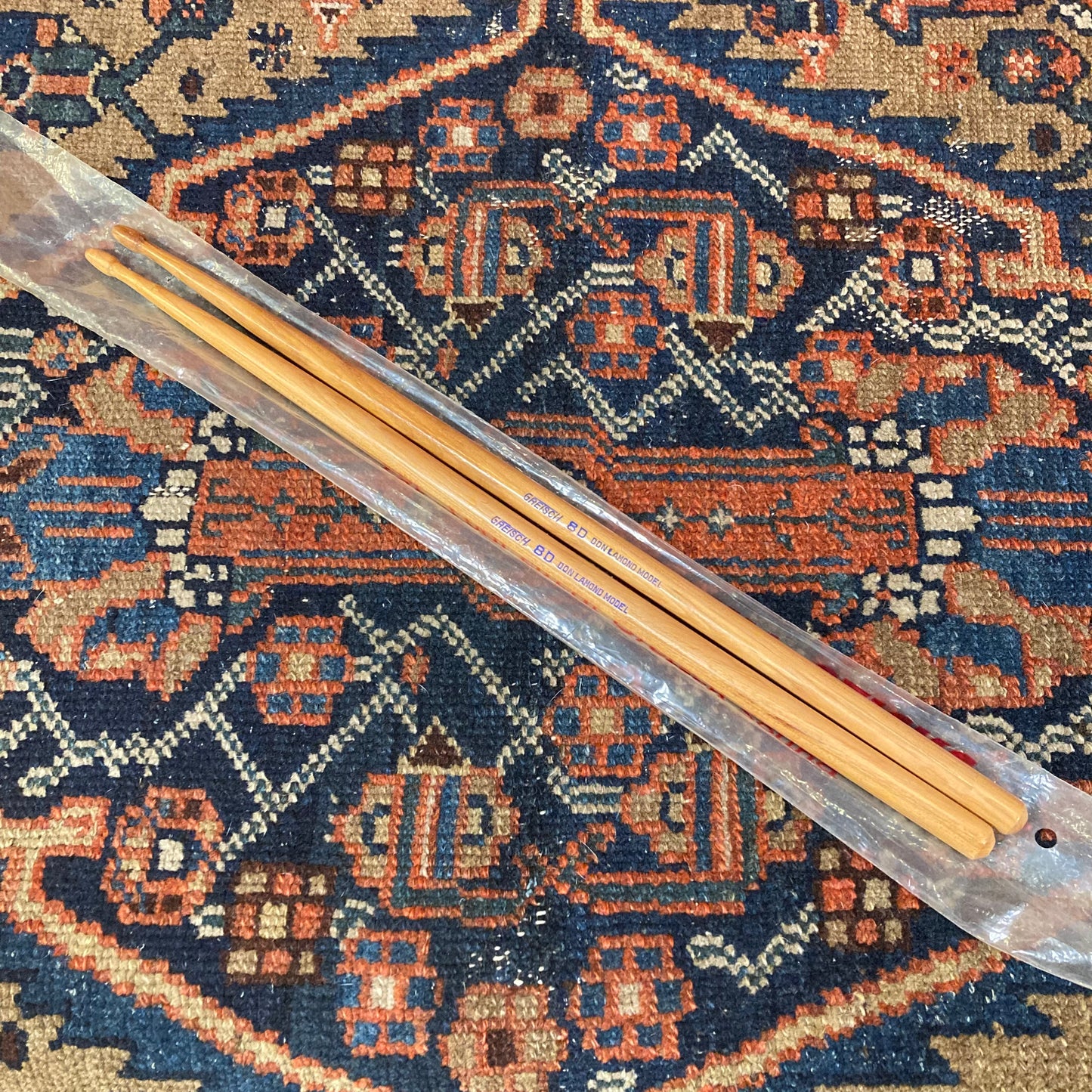 1960s Gretsch 8D Don Lamond Model Wood Tip Drum Sticks w/ Original Bag NOS