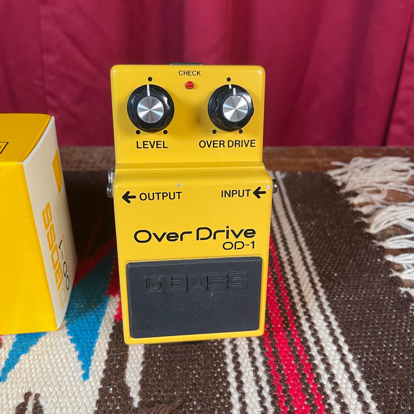 1986 Boss OD-1 Overdrive Pedal w/ Original Box Made In Japan MIJ JRC 4558DD