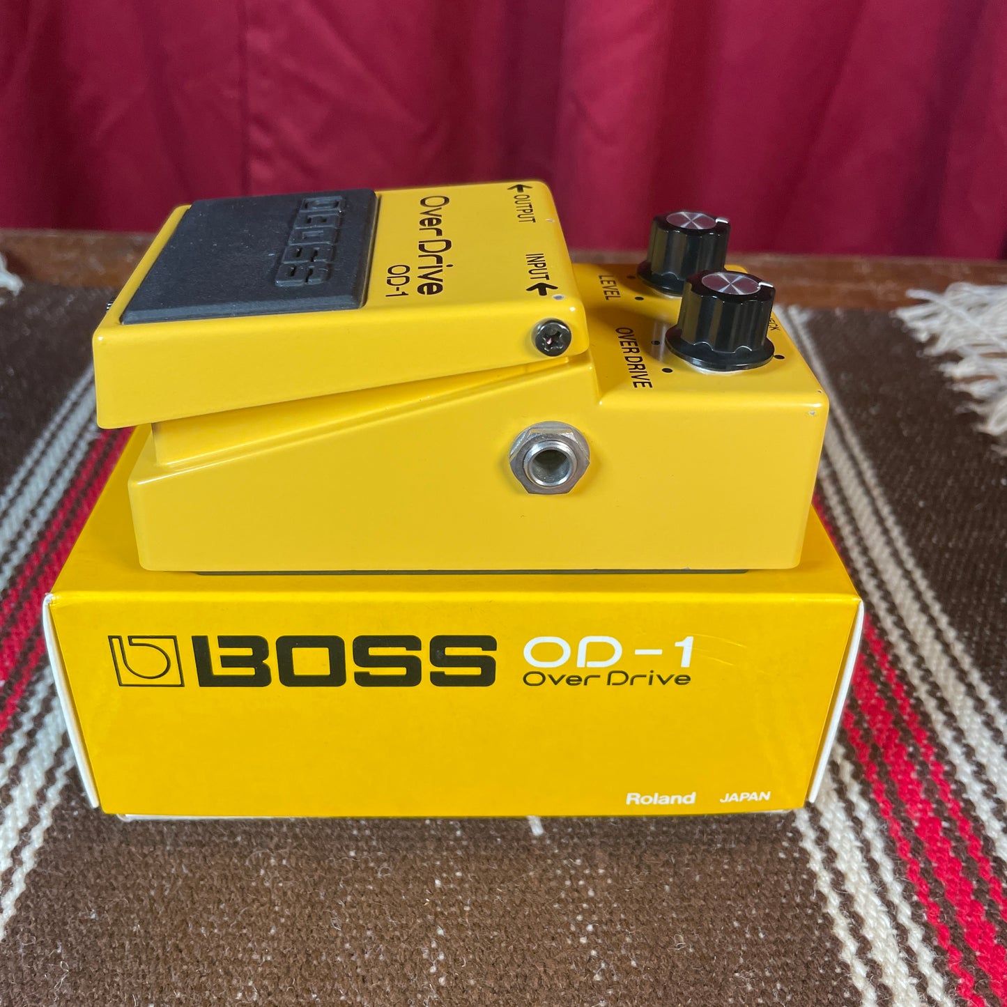 1986 Boss OD-1 Overdrive Pedal w/ Original Box Made In Japan MIJ JRC 4558DD