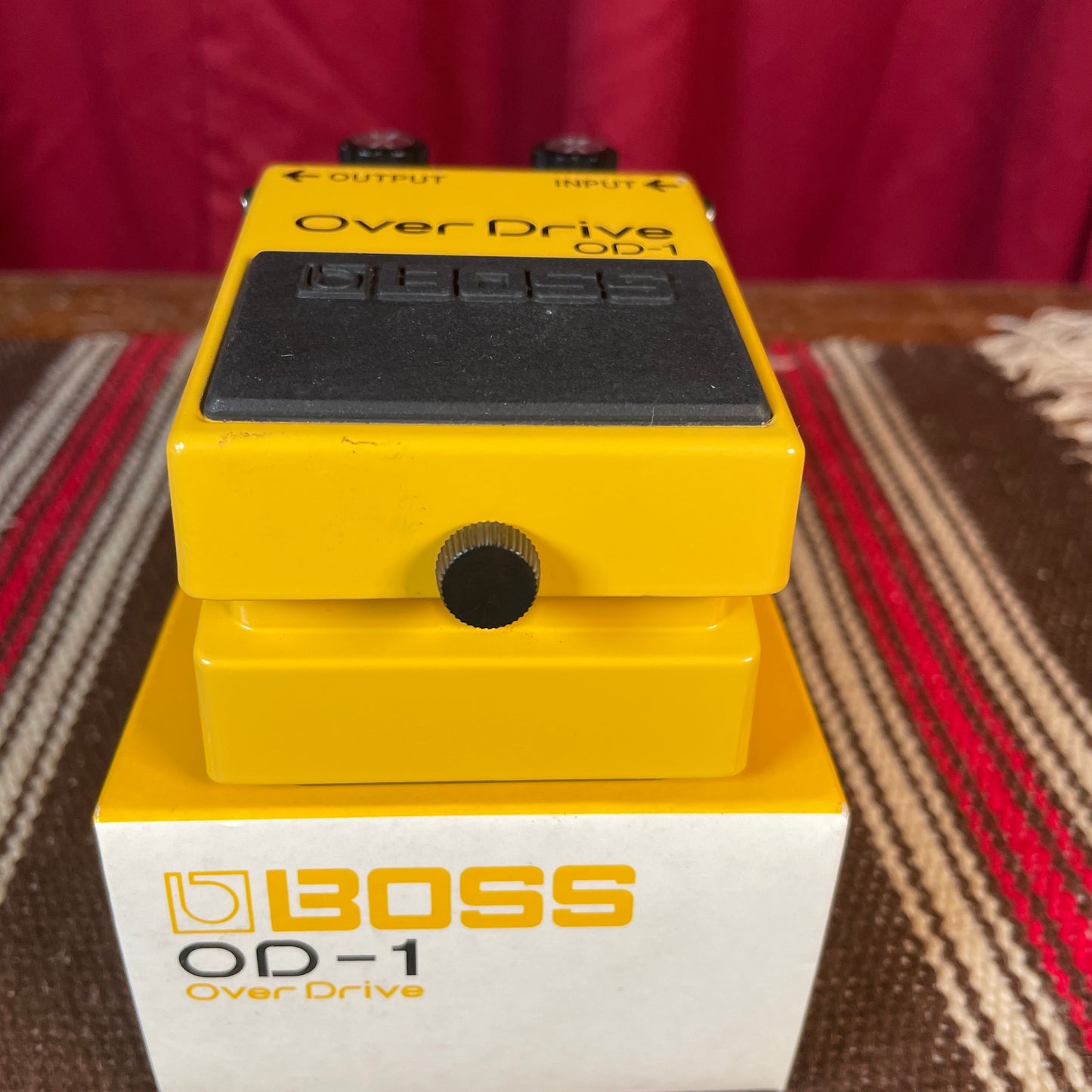 1986 Boss OD-1 Overdrive Pedal w/ Original Box Made In Japan MIJ JRC 4558DD