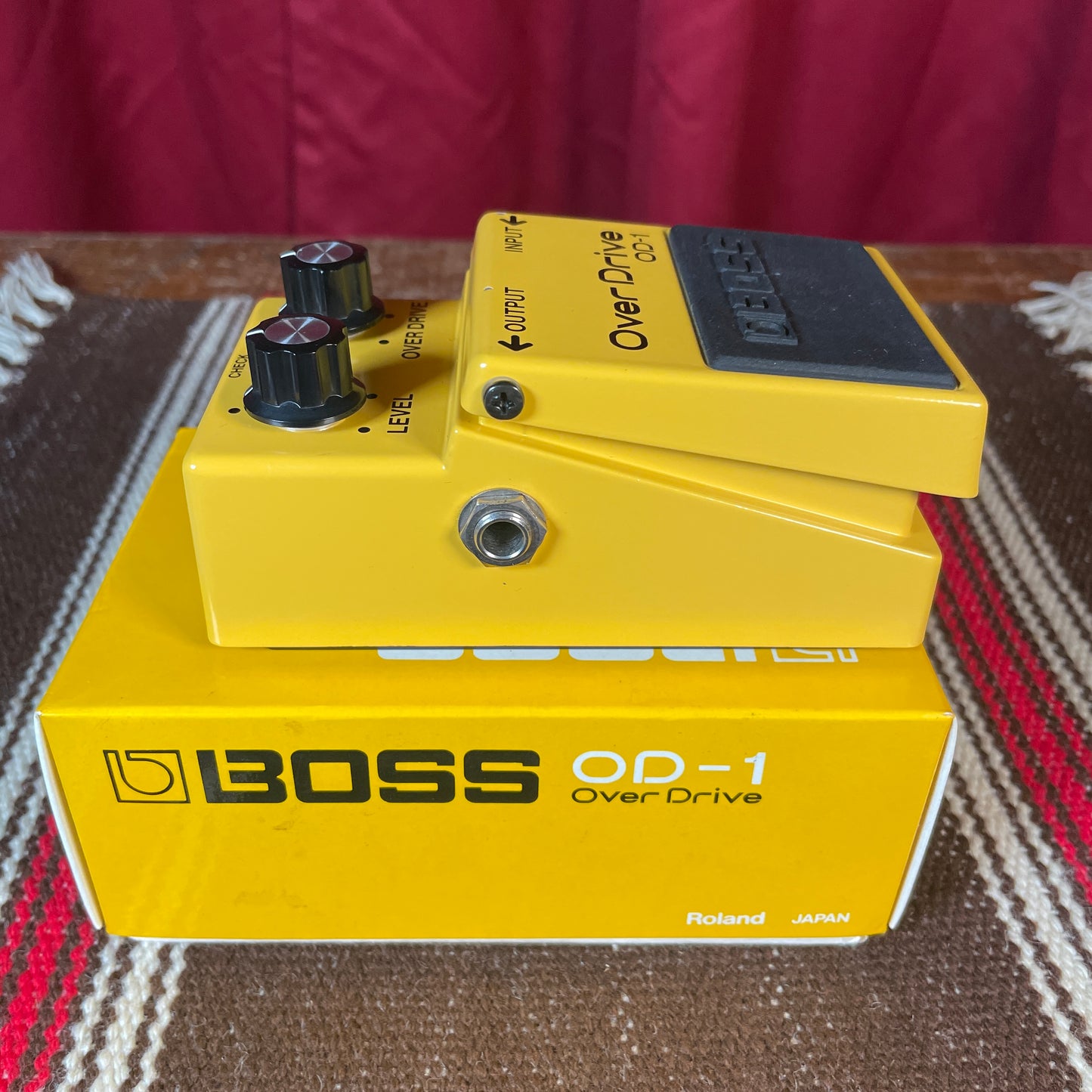 1986 Boss OD-1 Overdrive Pedal w/ Original Box Made In Japan MIJ JRC 4558DD