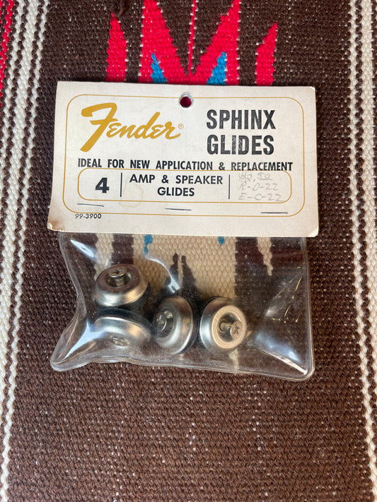 NOS 1960s Fender Sphinx Glides Amp & Speaker Glides