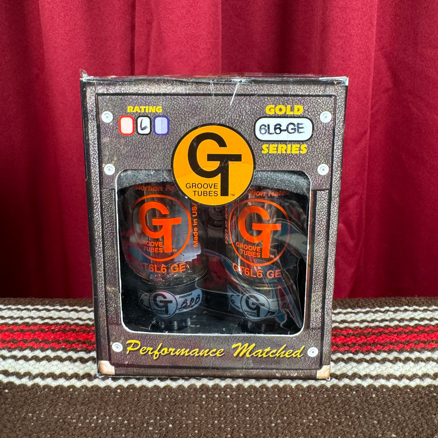 Groove Tubes GT6L6-GE Pair Amplifier Power Tubes Duet 6L6 #184