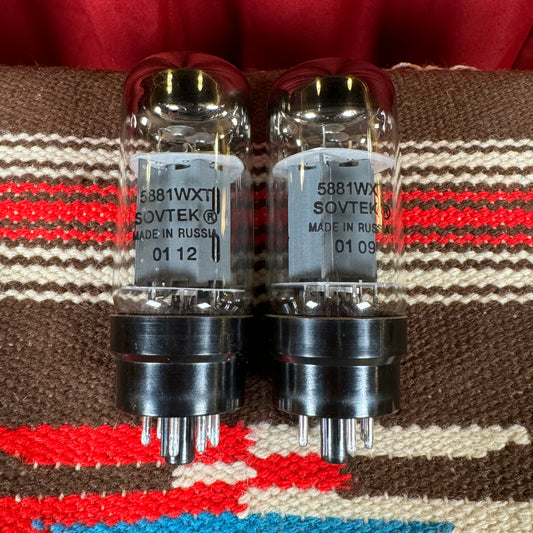 Sovtek 5881WXT Amplifier Power Tubes Duet 5881 Pair #192