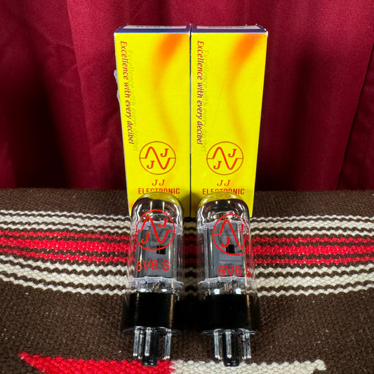 JJ Electronic 6V6S Pair Amplifier Power Tubes Duet #191