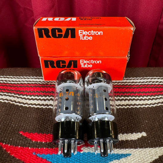 Vintage RCA 6CA7 / EL34 Amplifier Power Tubes Duet Pair #190