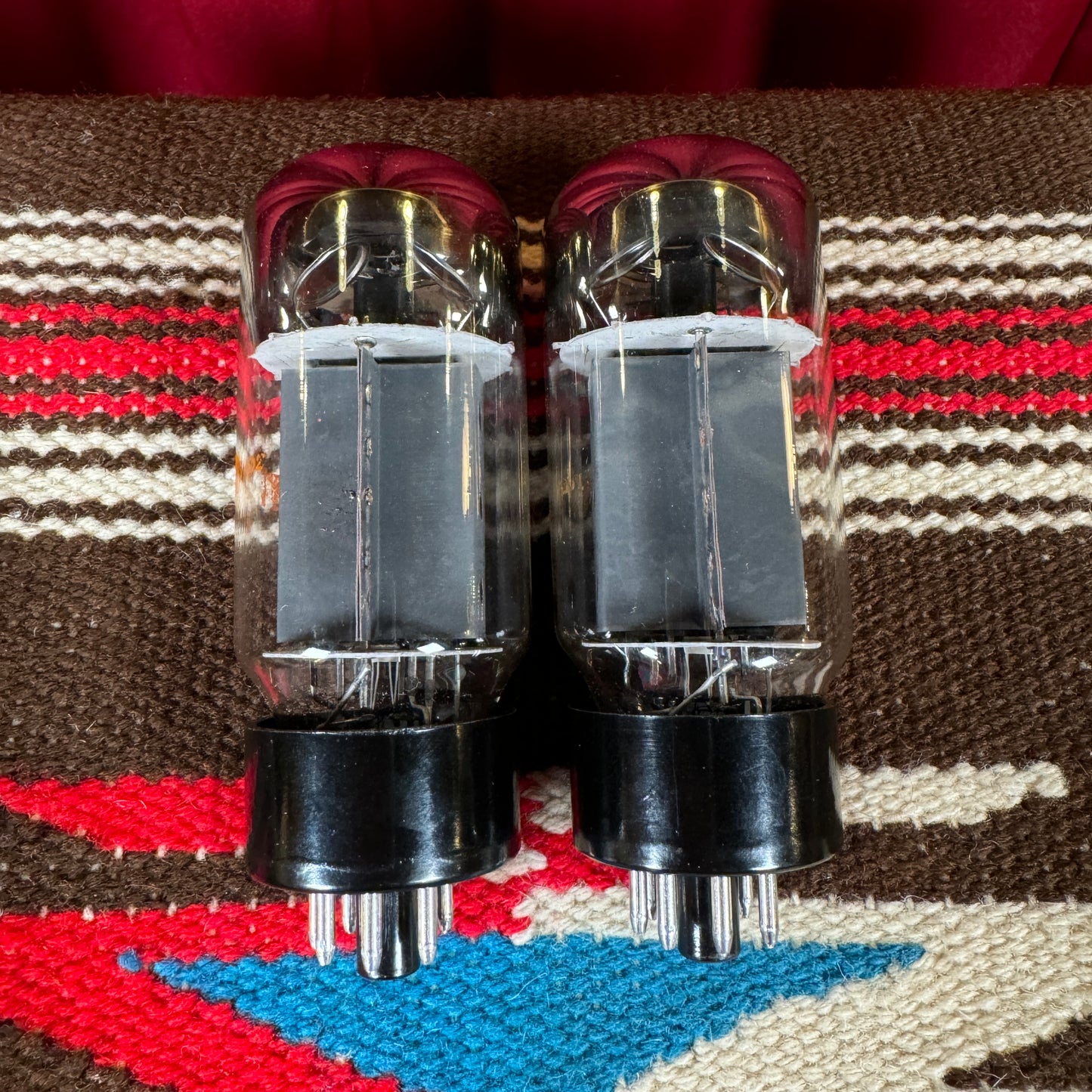 Vintage RCA 6CA7 / EL34 Amplifier Power Tubes Duet Pair #190