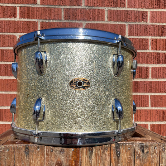 1960s Slingerland 9x13 Tom Drum Single Silver Sparkle