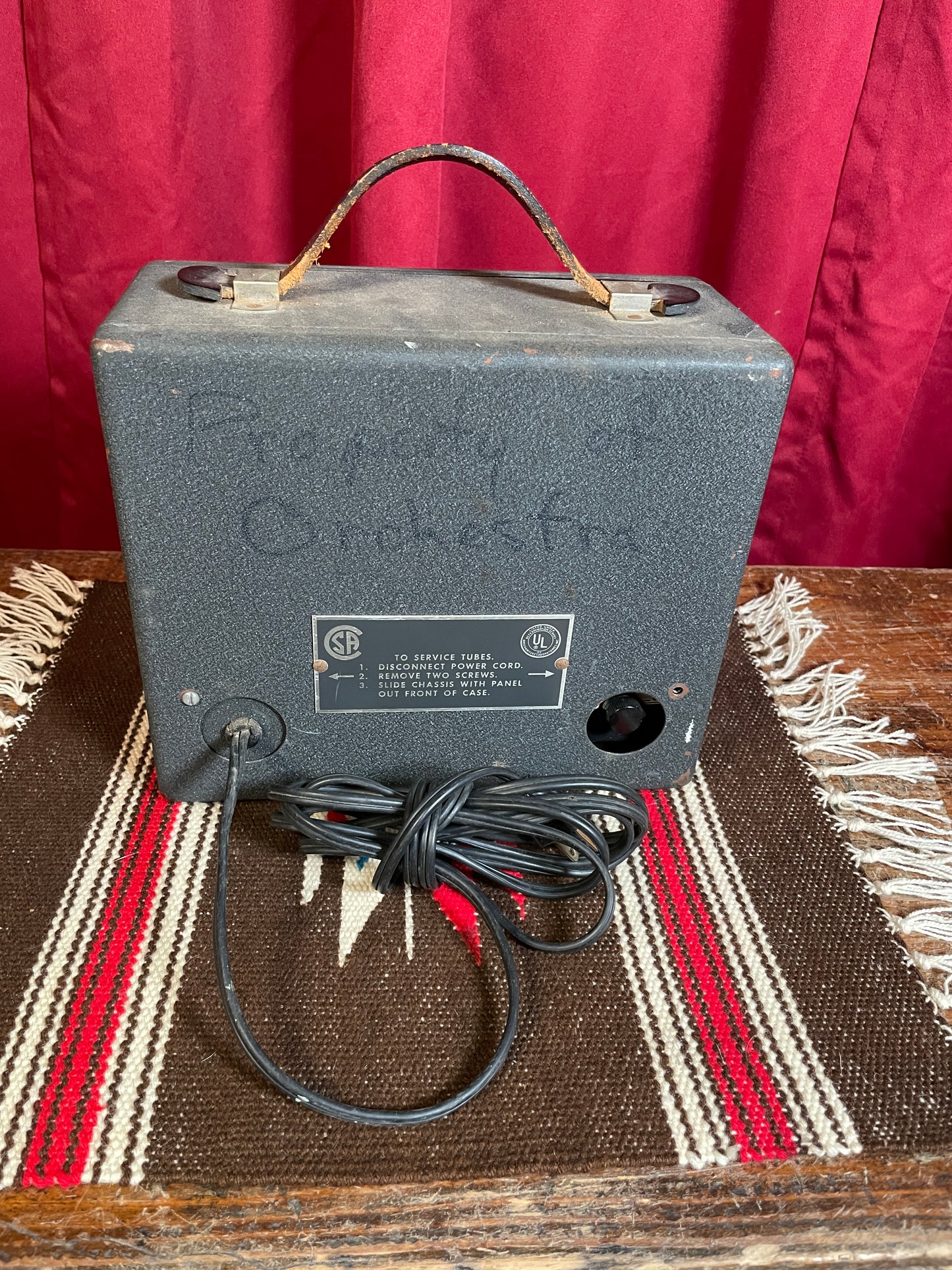 Vintage C. G. Conn Lektro Tuner LT5 Tube Tone Generator