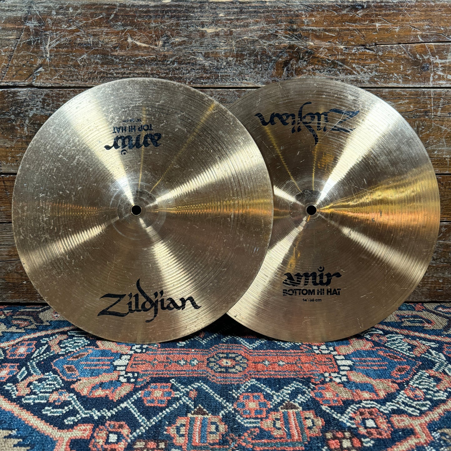 14" Zildjian Amir Hi-Hat Cymbal Pair 978g/1376g