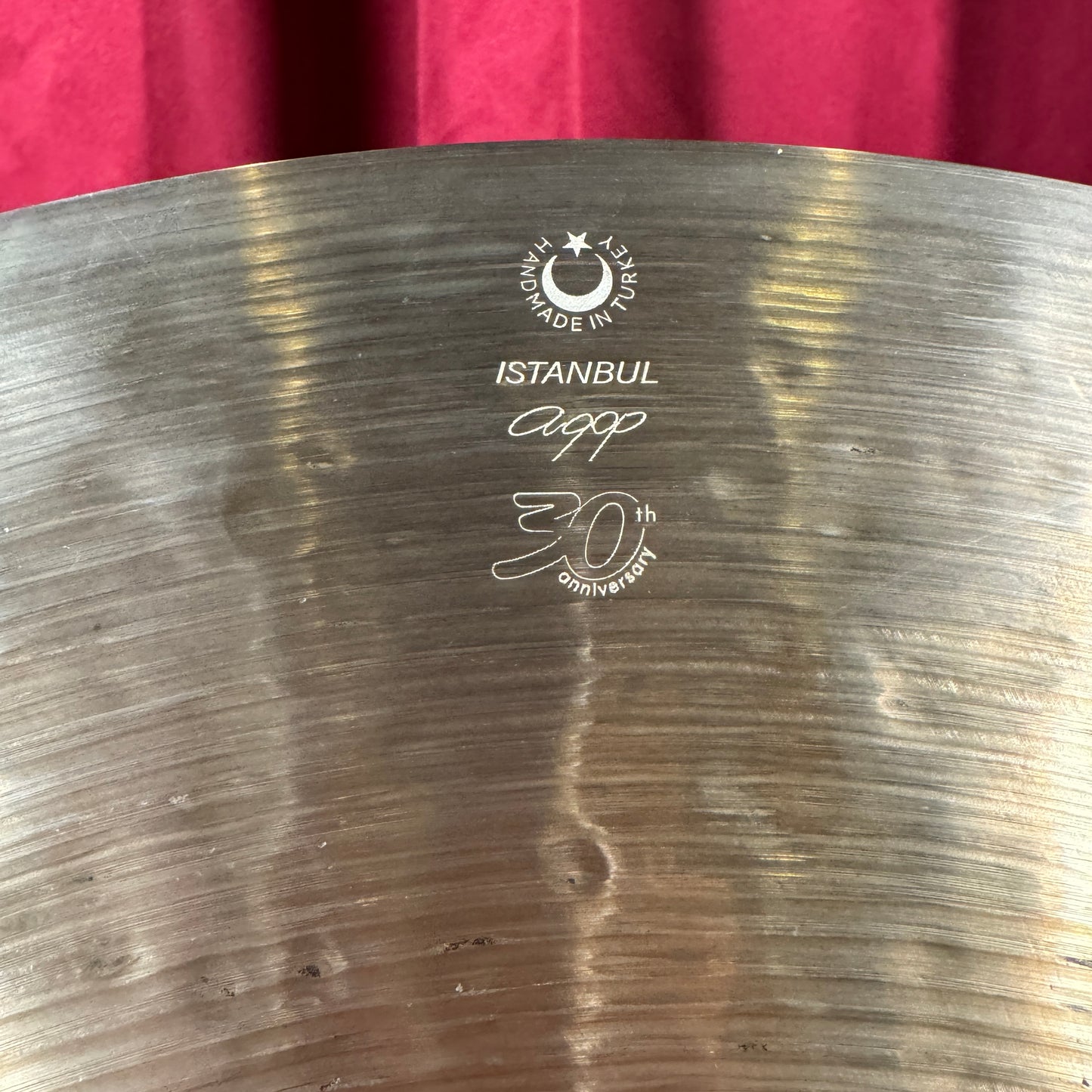 22" Istanbul Agop 30th Anniversary Medium Ride Cymbal 2512g *Video Demo*