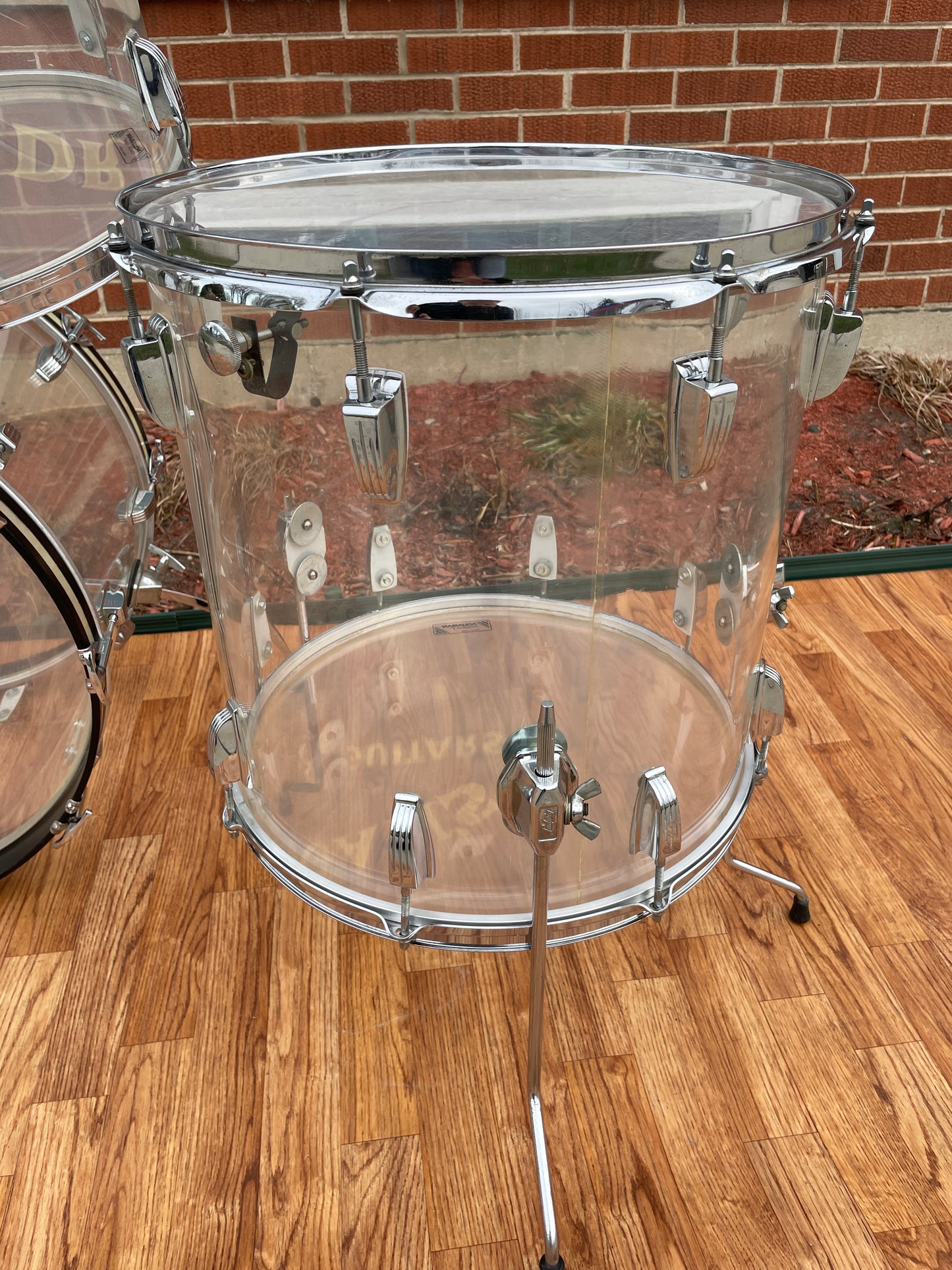 1970s Ludwig Clear Vistalite Drum Set 22/13/14/16