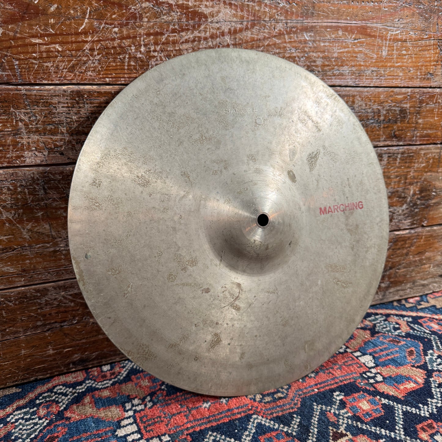 14" Paiste Stanople 1960s Medium-Heavy Marching Hi-Hat Cymbal Pair 870g/876g