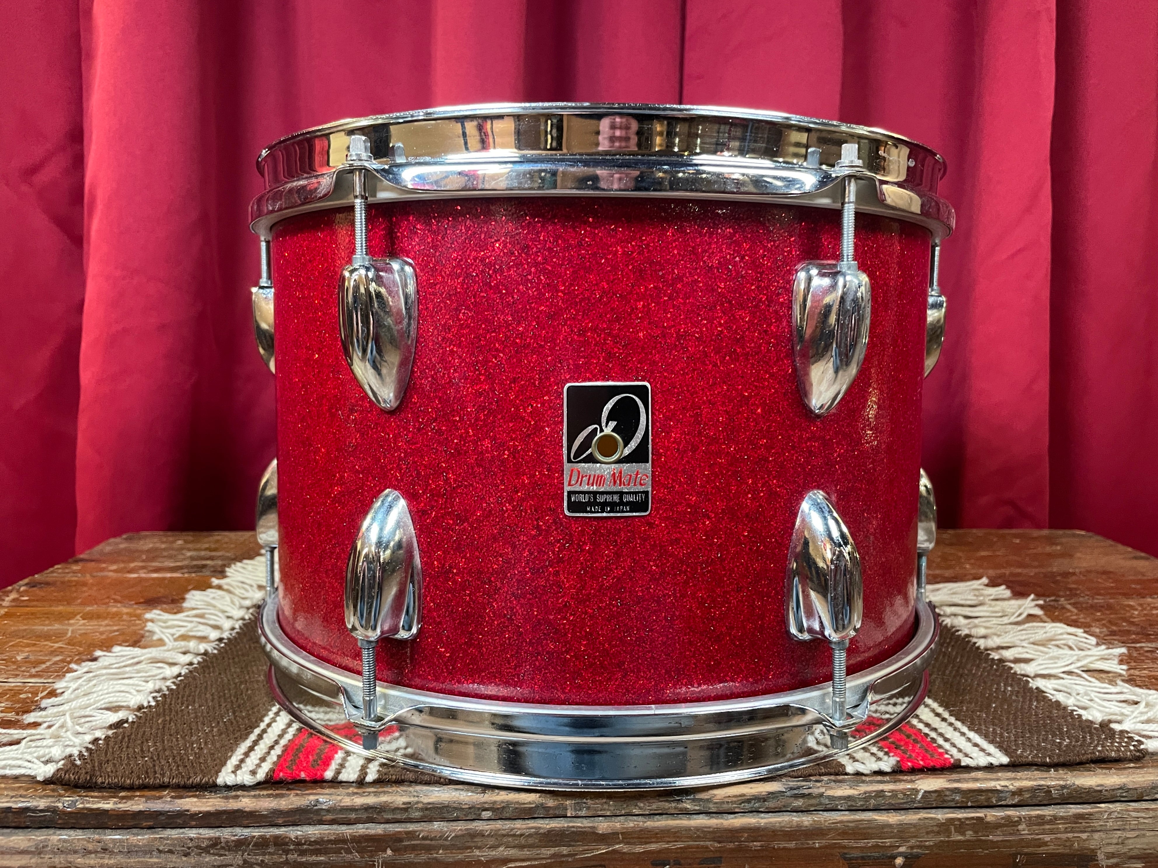 Vintage Drum Mate 8x12 Tom Drum RedVintage Drum Mate 8x12 Tom Drum Red  