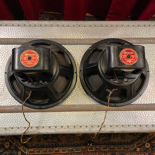 Vintage 1948 Jensen A12 12" Concert Series Field Coil Speakers Matched Pair 8 Ohms Hammond Organ