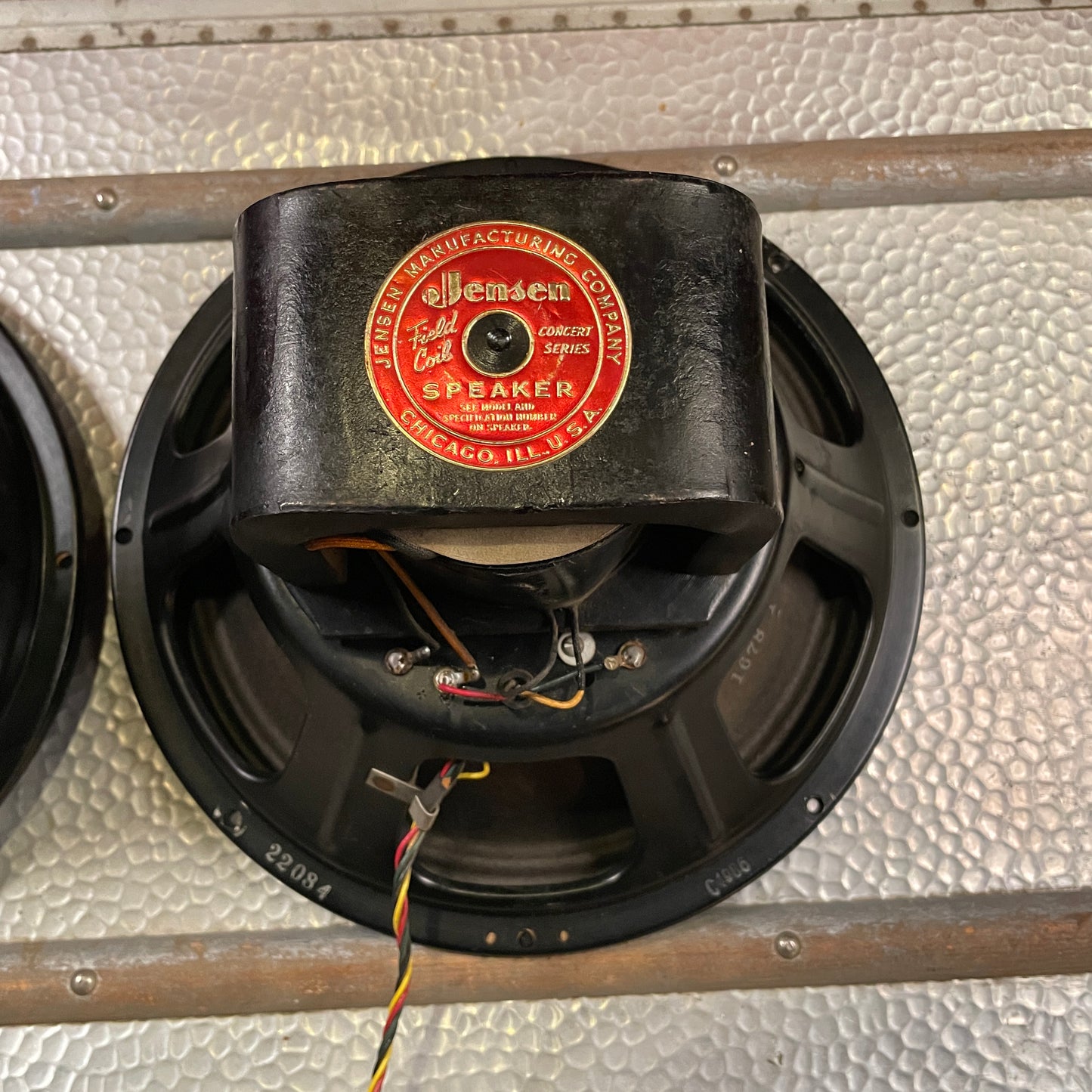 Vintage 1948 Jensen A12 12" Concert Series Field Coil Speakers Matched Pair 8 Ohms Hammond Organ