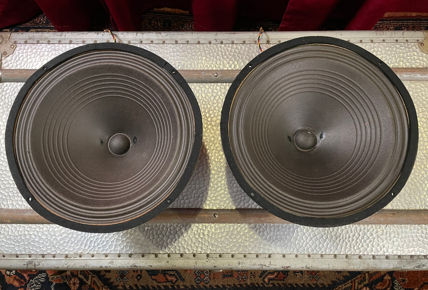 Vintage 1948 Jensen A12 12" Concert Series Field Coil Speakers Matched Pair 8 Ohms Hammond Organ