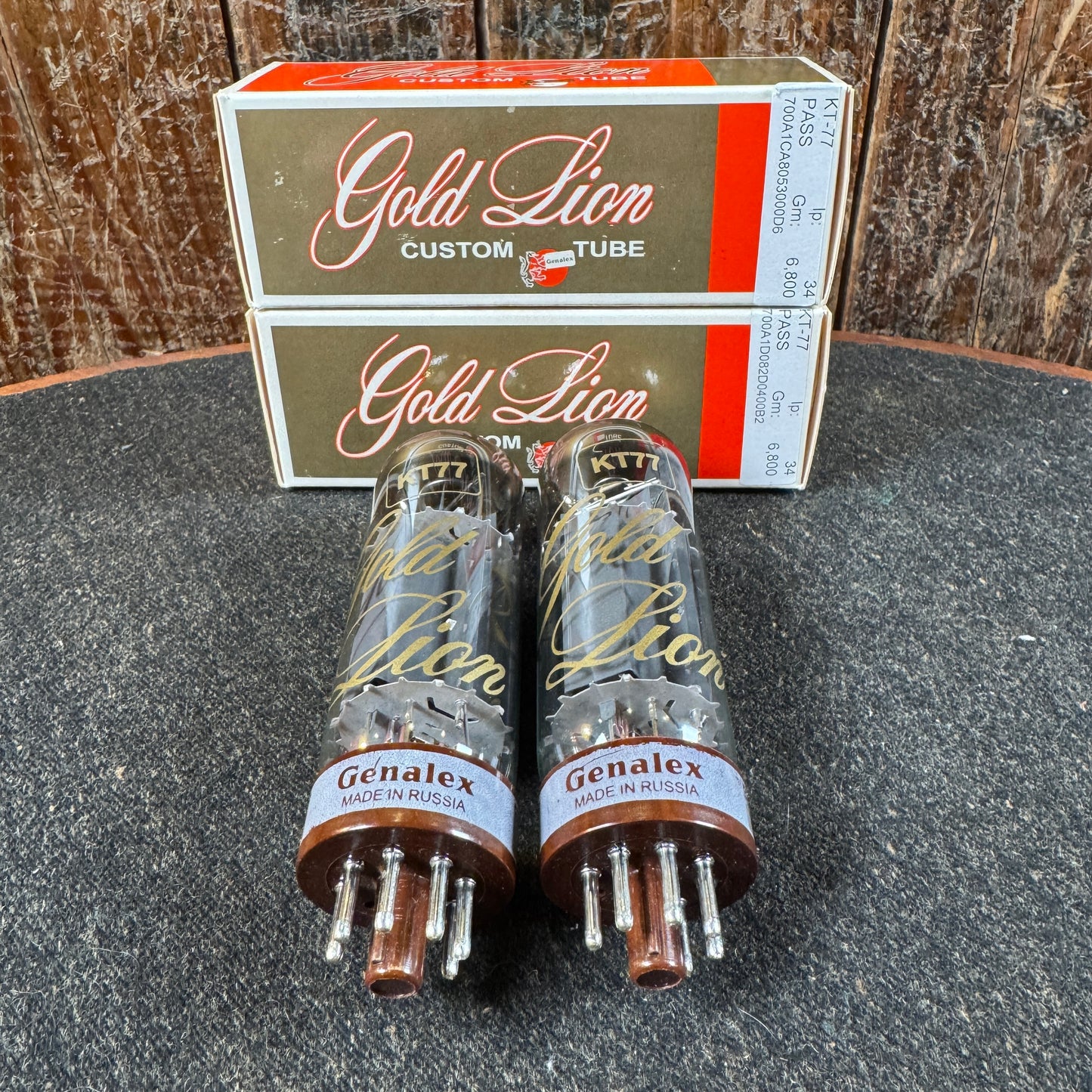 Genalex Gold Lion KT77 Amplifier Power Tubes Pair Duet #204