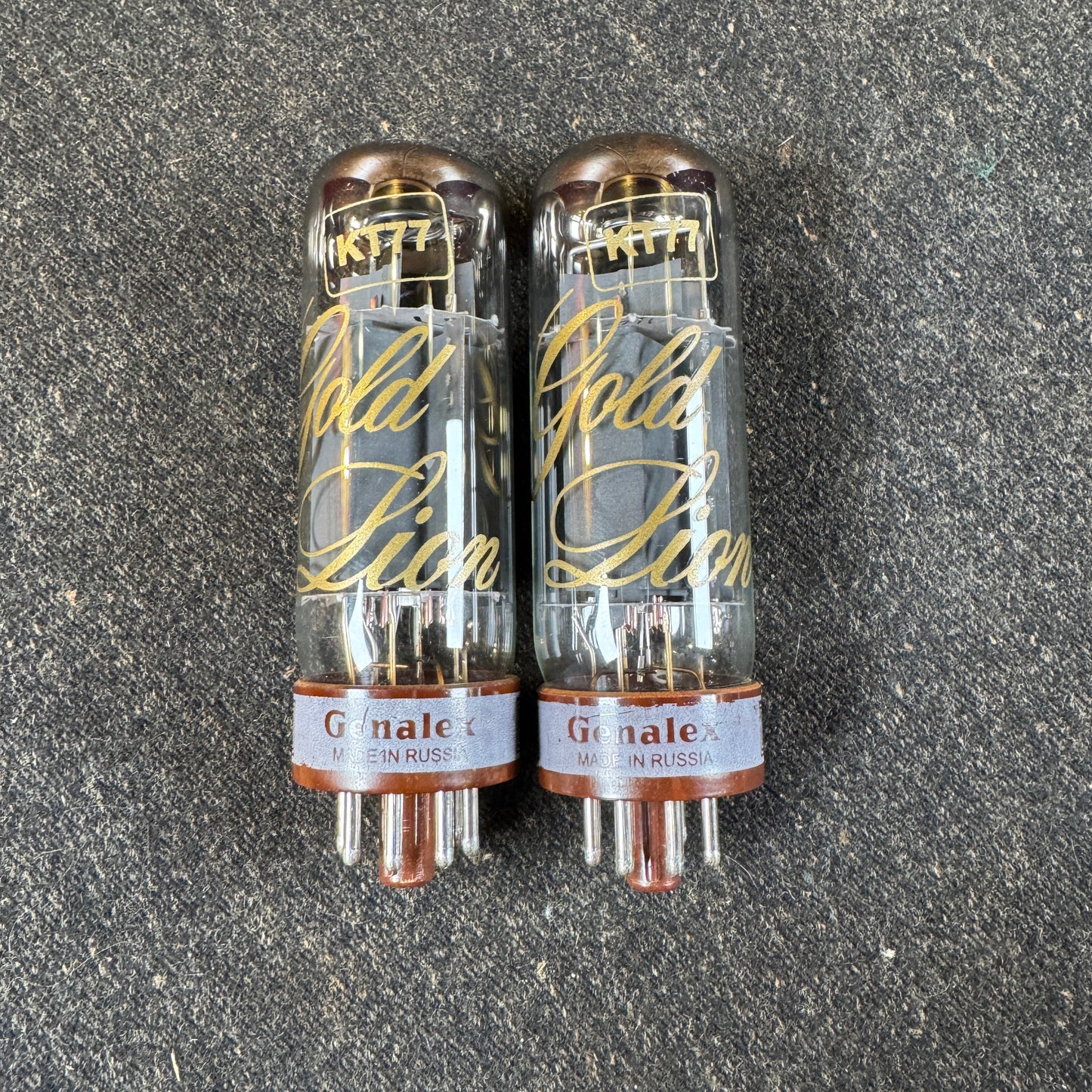 Genalex Gold Lion KT77 Amplifier Power Tubes Pair Duet #204