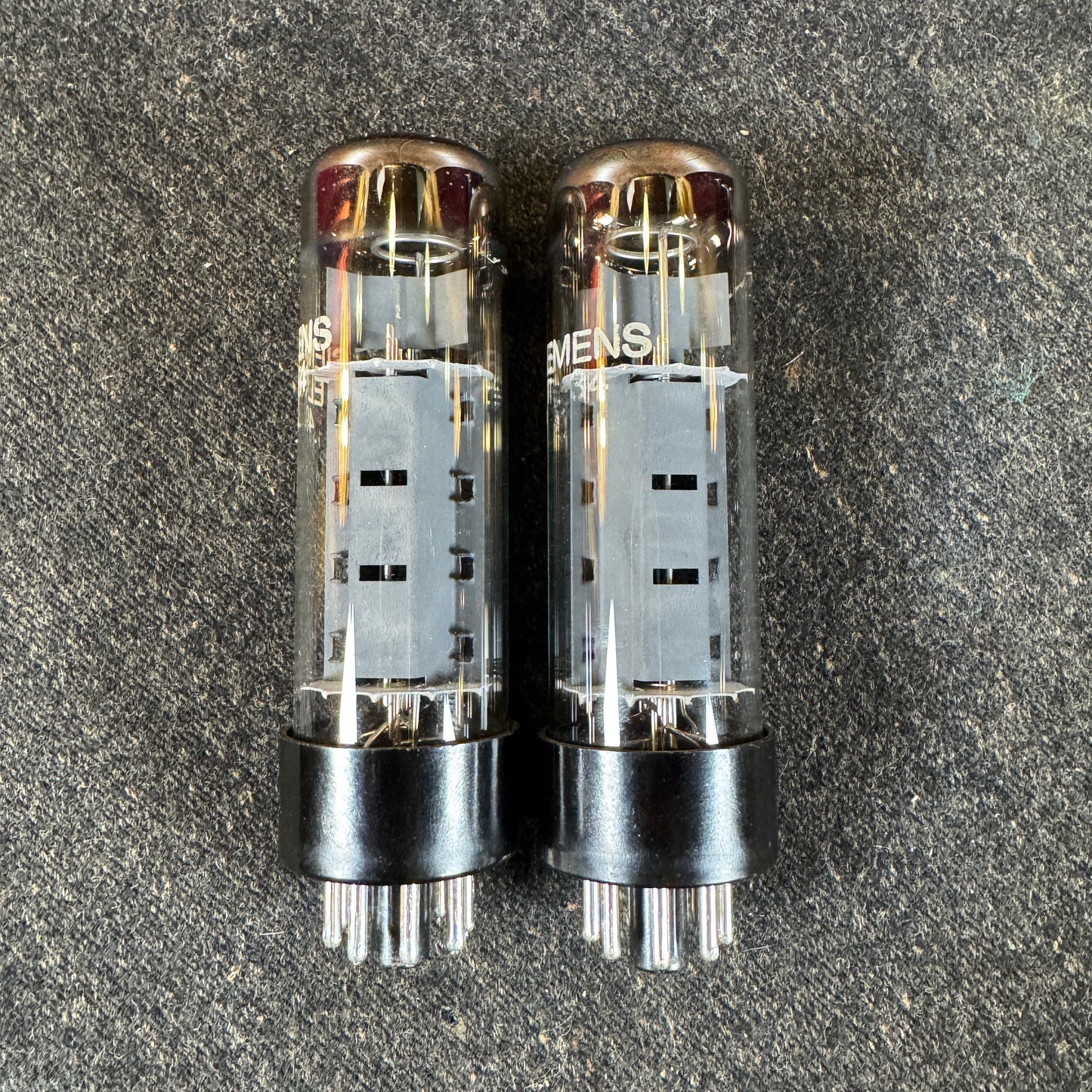 RFT / Siemens EL34 Dimple Top Amplifier Power Tubes Pair Duet #202