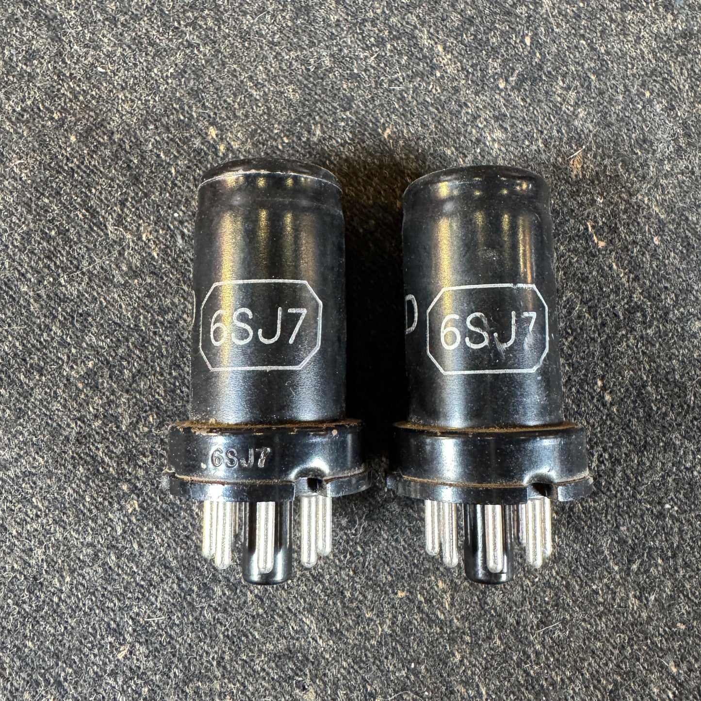 Vintage 1940s Ken-Rad 6SJ7 Preamp Tube Pair Valve #197