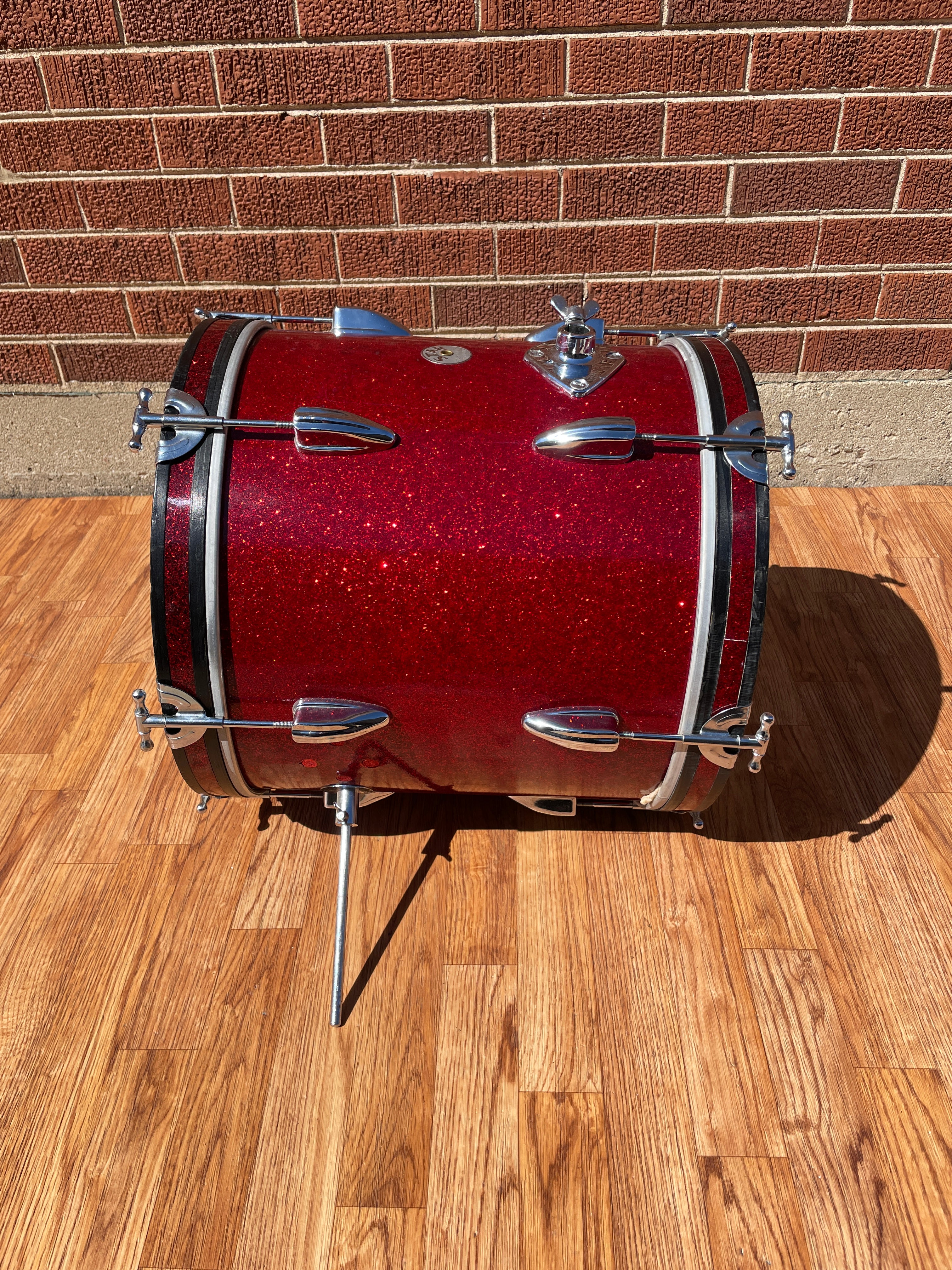 1960s Star 14x16 Bass Drum Red Sparkle MIJ Pre-Tama