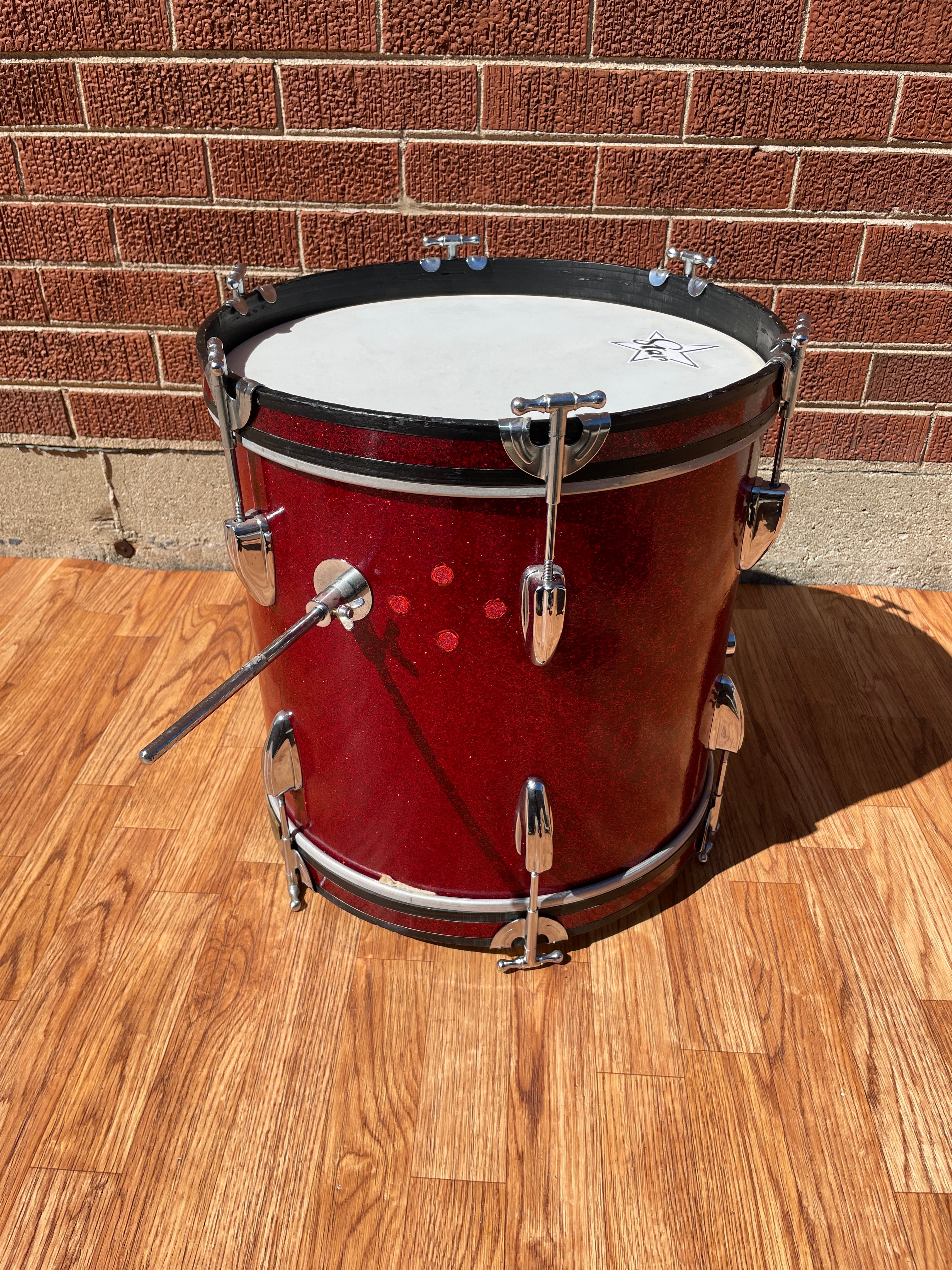 1960s Star 14x16 Bass Drum Red Sparkle MIJ Pre-Tama – Drugan's 