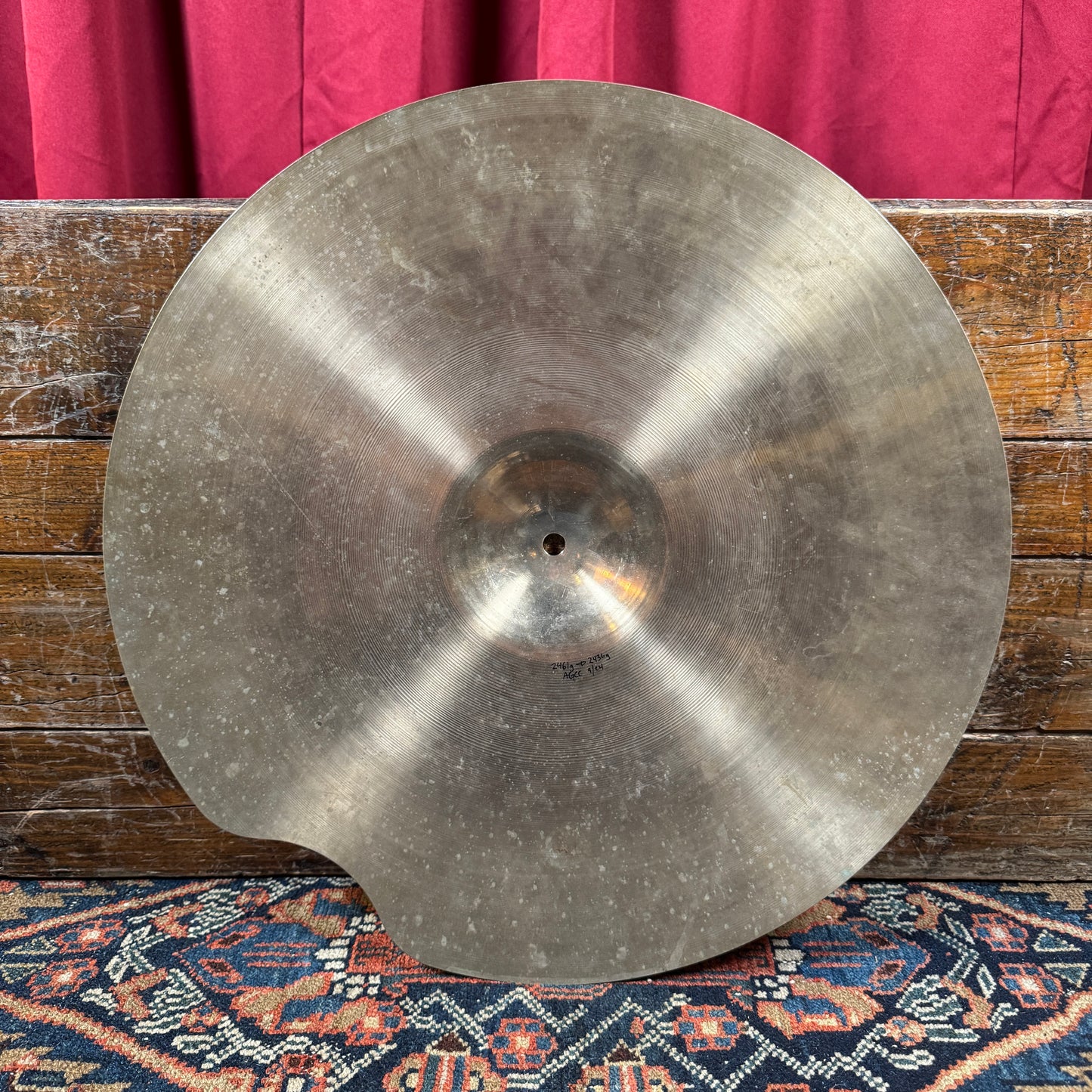 20" Sabian AAX Ride Cymbal 2436g Repaired *Video Demo*