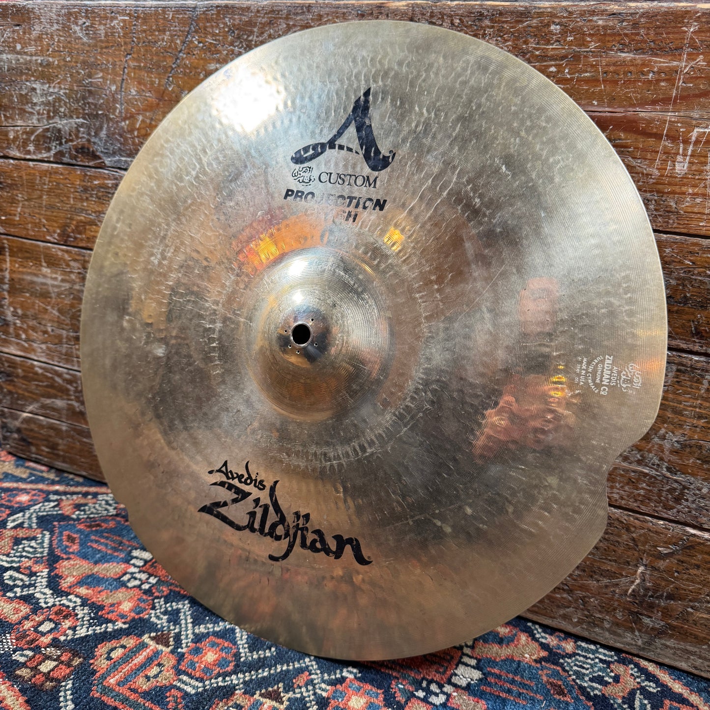 17" Zildjian A Custom Projection Crash Cymbal 1233g Repaired *Video Demo*