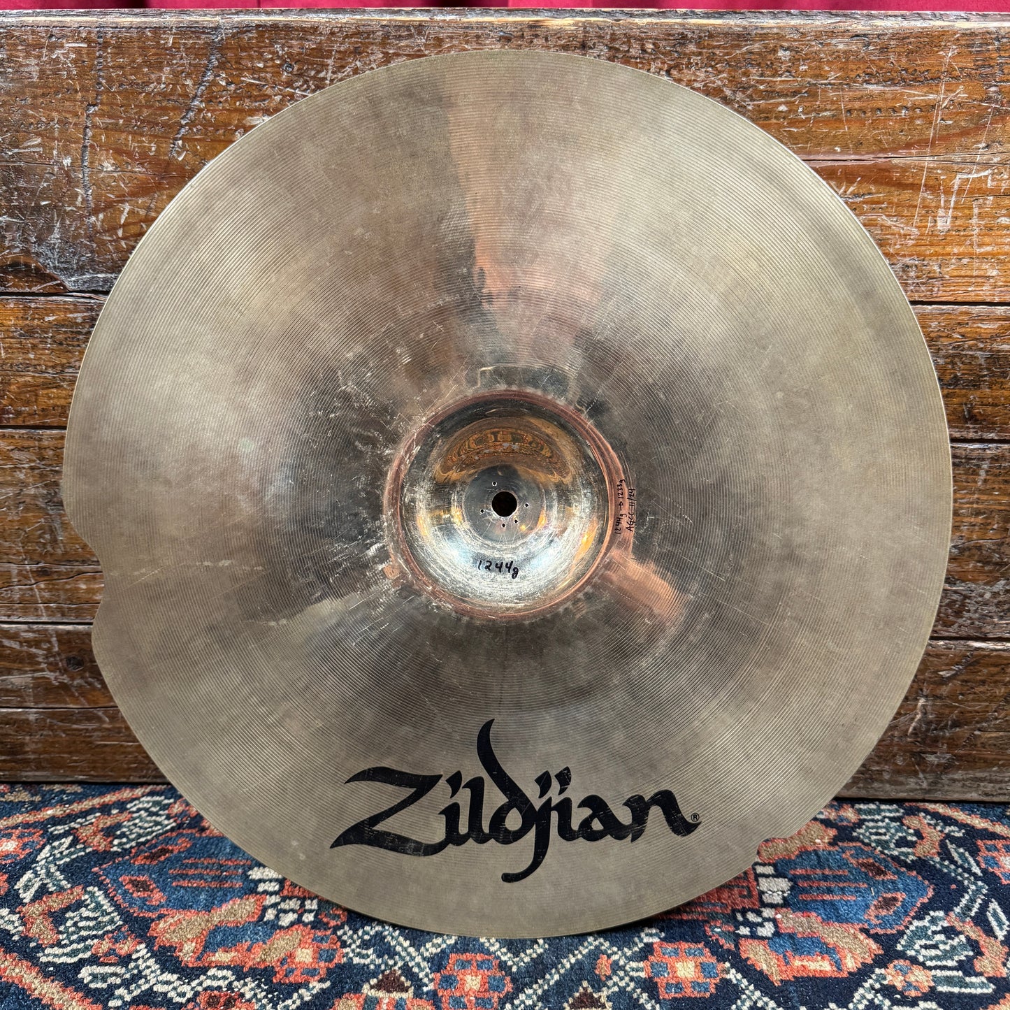 17" Zildjian A Custom Projection Crash Cymbal 1233g Repaired *Video Demo*