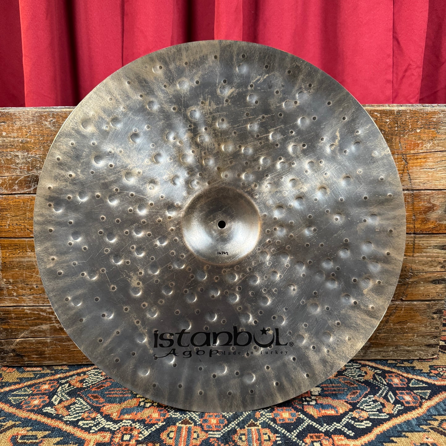 22" Istanbul Agop Xist Dry Dark Crash Cymbal 1676g *Video Demo*