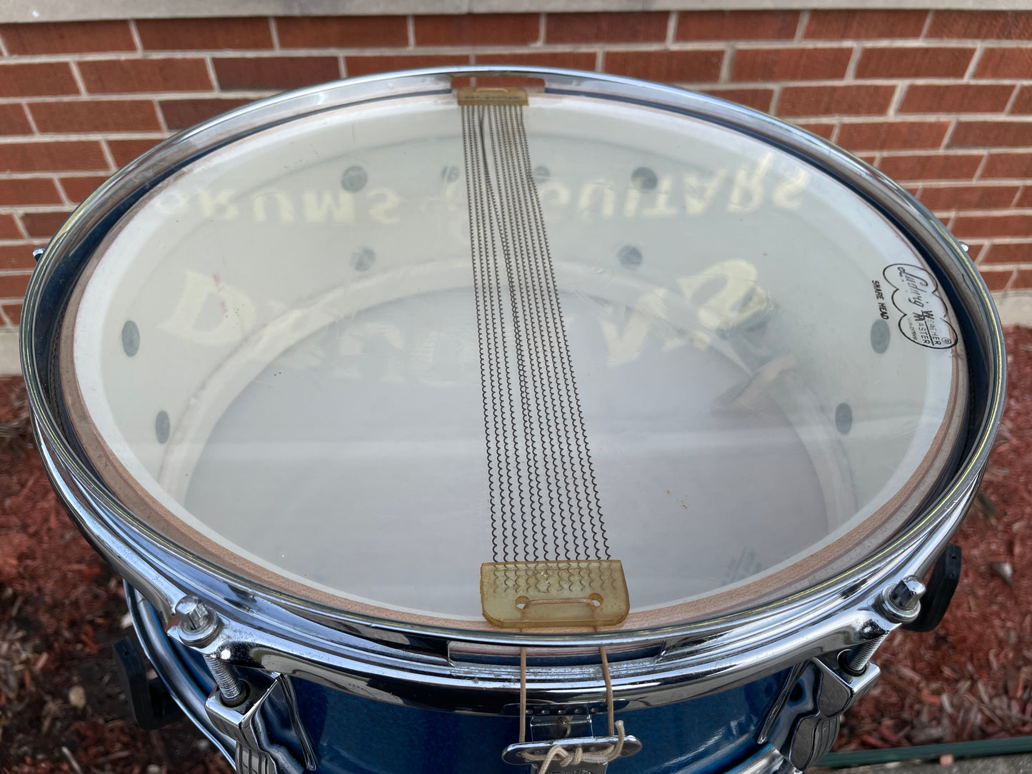 1965 Ludwig 5x14 Pioneer Snare Drum No. 491 Blue Sparkle