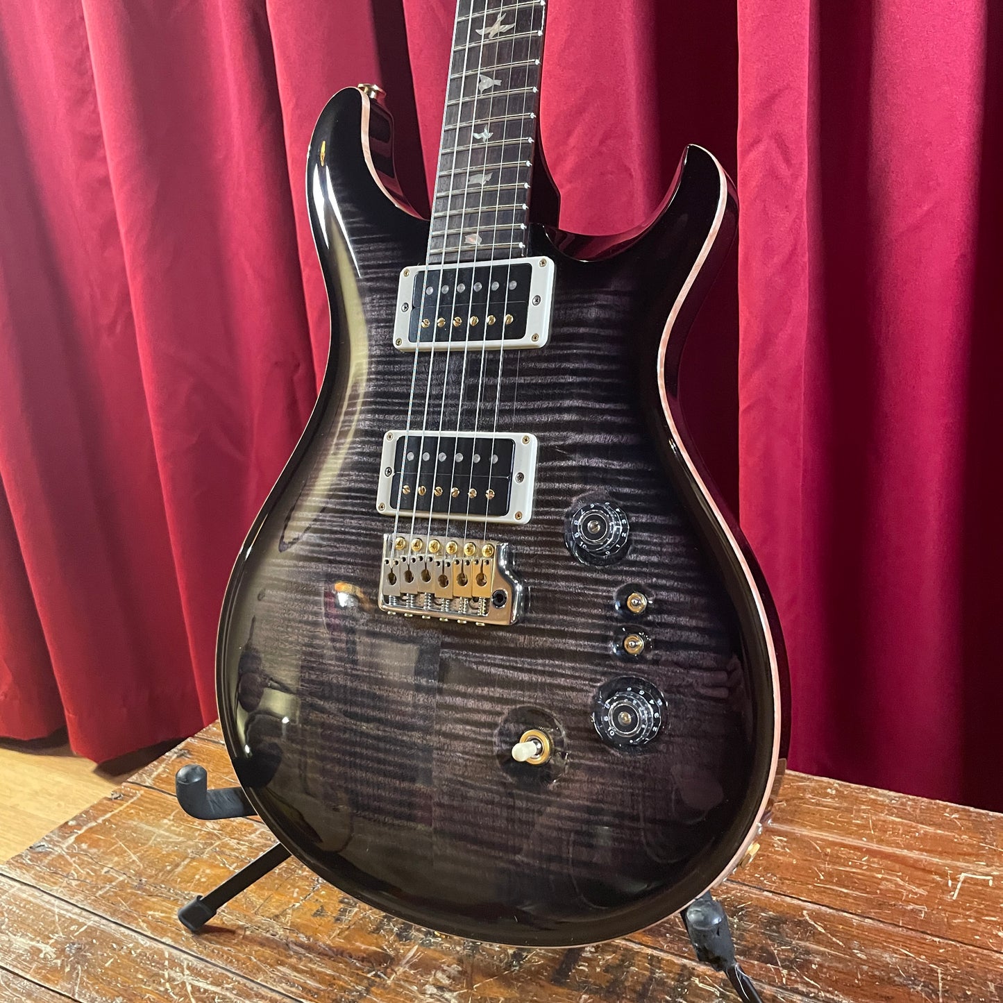 2019 PRS 35th Anniversary Custom 24 Charcoal Burst 10 Top OHSC CU24-08