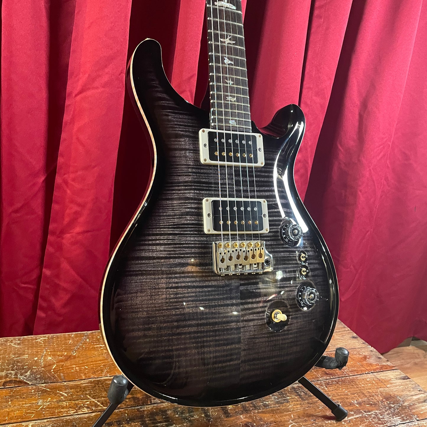 2019 PRS 35th Anniversary Custom 24 Charcoal Burst 10 Top OHSC CU24-08