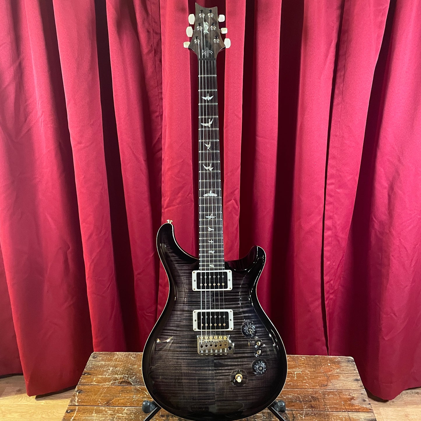 2019 PRS 35th Anniversary Custom 24 Charcoal Burst 10 Top OHSC CU24-08