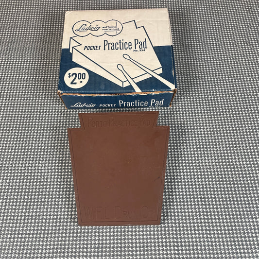 1950s WFL Ludwig Porto-Pad Rubber Pocket Practice Pad No. 354