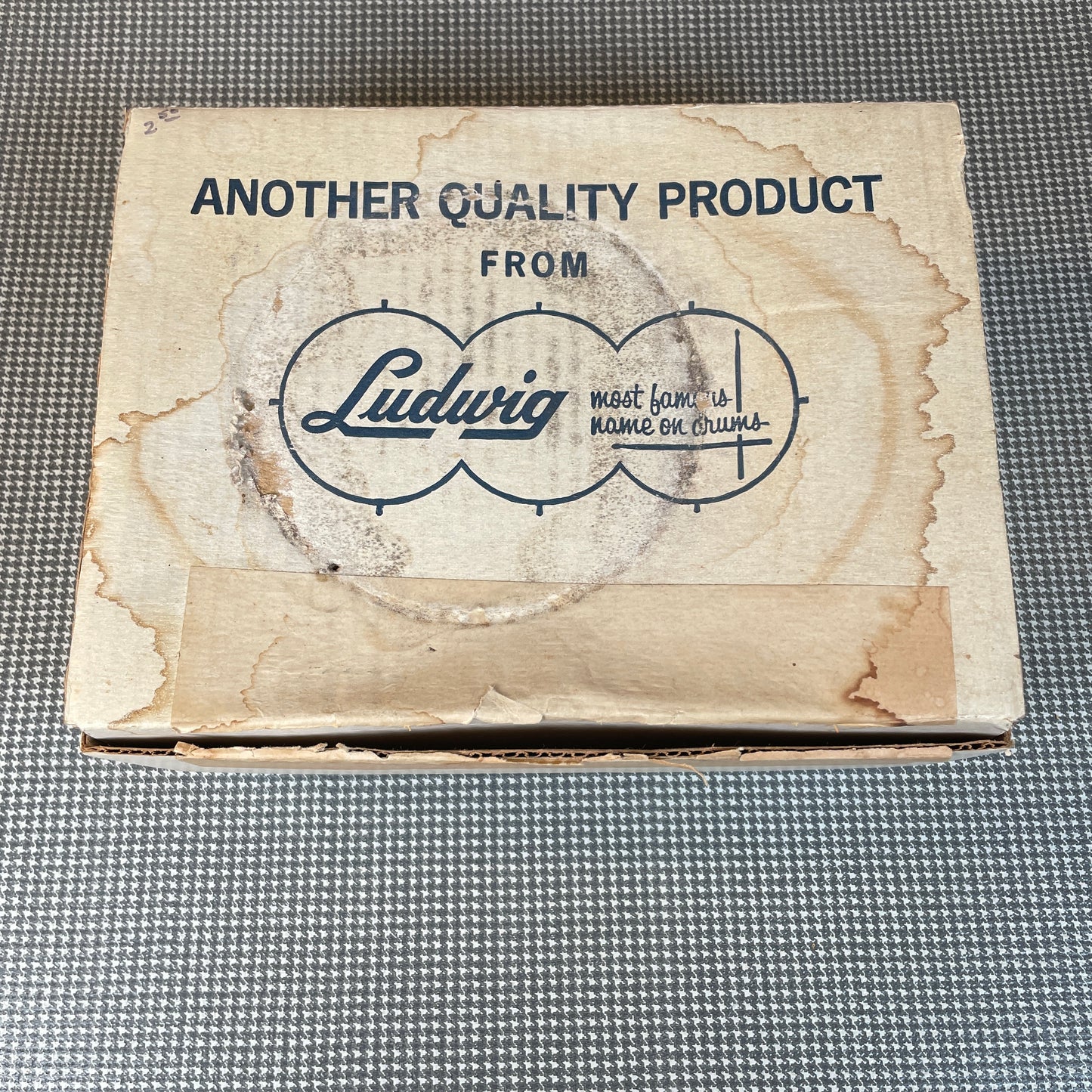 1960s Ludwig No. 356 Light Duty Practice Pad Keystone Rubber w/ Original Box