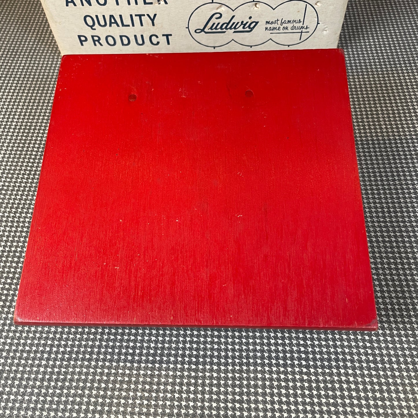 1960s Ludwig No. 356 Light Duty Practice Pad Keystone Rubber w/ Original Box