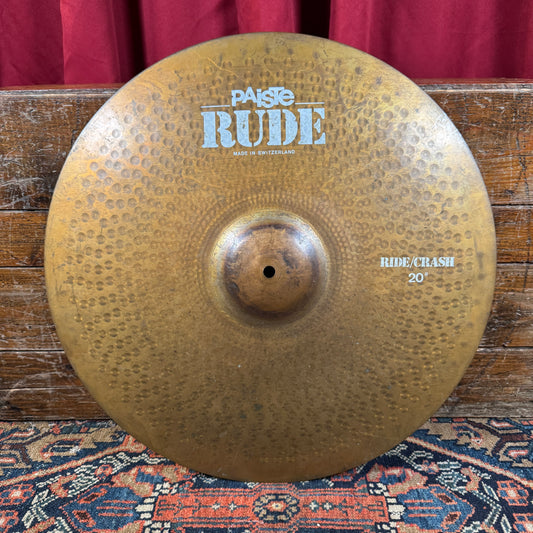 20" Paiste Rude 1980s Ride / Crash Cymbal 2406g *Video Demo*