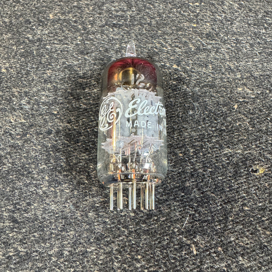 Vintage GE 12AU7A Short Plate Preamp Tube 12AU7 ECC82 Valve General Electric #208