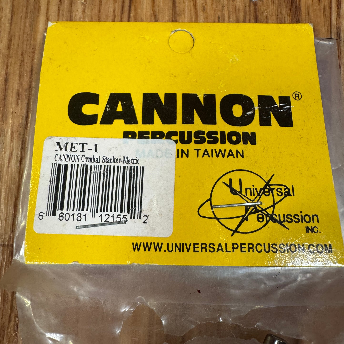 Cannon Percussion Cymbal Stacker Metric Extension Rod NOS